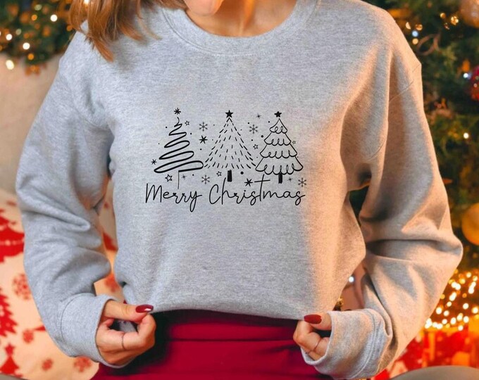Merry Christmas Trees Hoodie