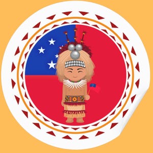 Schöne samoanisch inspirierte Aufkleber, polynesische Lernressourcen für Erzieher, Klassenzimmer Aufkleber, stationär, digitale png, kinderfreundliche Änderungen.