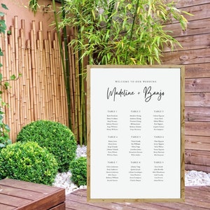 Framed seating chart | Parties, Weddings, Events | Personalized |