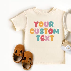 Custom Text Kids Shirt, Personalized Kids Shirt, Soft Custom Baby Shirt, Retro Custom Text Kids Shirt, Custom Toddler Shirt, Custom Baby Tee