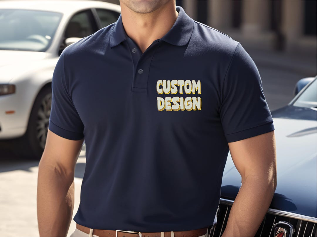 Personalized Logo Polo Shirt Custom Text Design Etsy personalized-logo-polo-shirt-custom-text-design-etsy