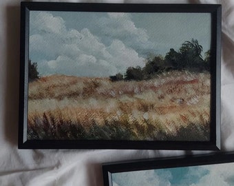 Golden Meadows,original painting