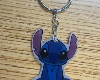 Stitch Keychain | Cute Character Keychain | Fun Gift for Disney Lovers | Backpack & Purse Charm