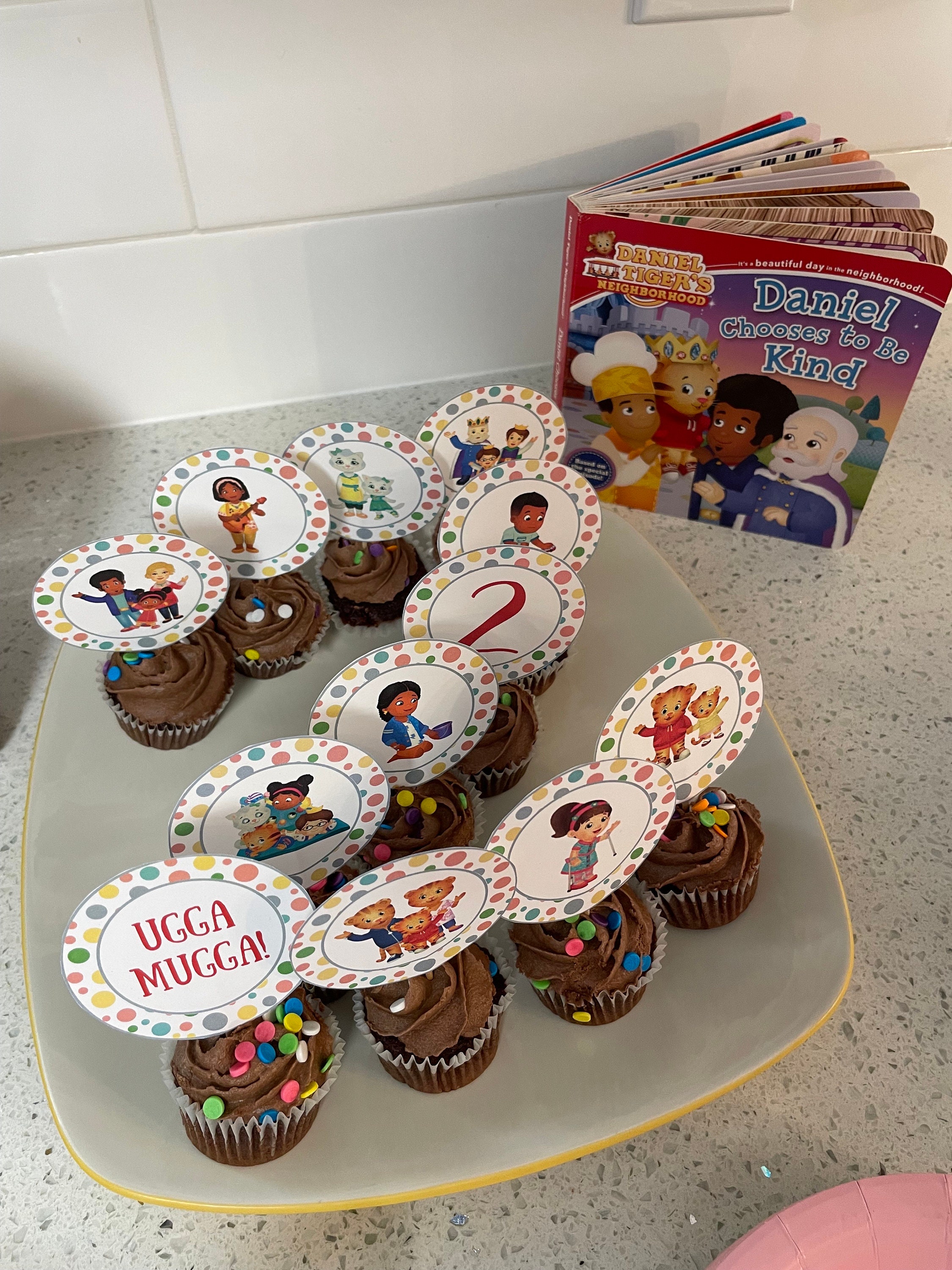 Daniel Tiger Cupcake Toppers, Digital File, Instant Download, Printable ...
