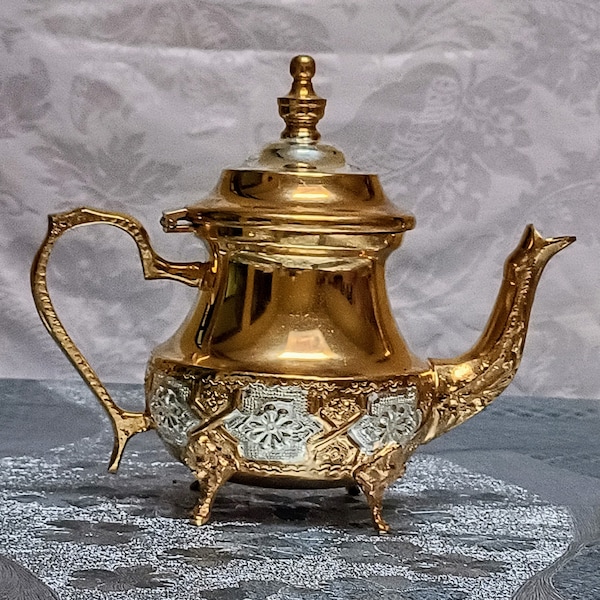 Brass Teapot Etsy