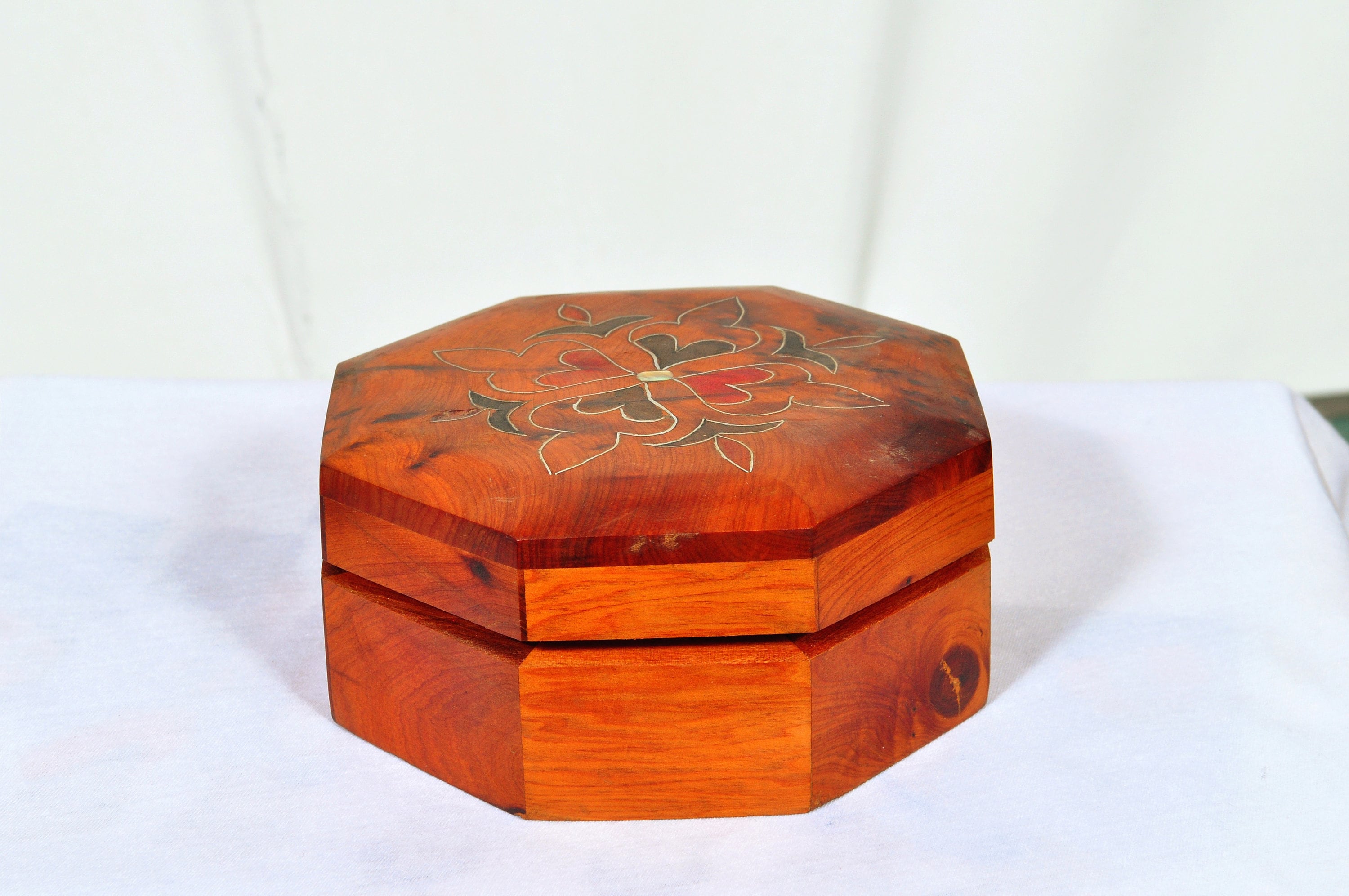 Handmade Moroccan Pine Wood Jewelry Box, Best Christmas Gift