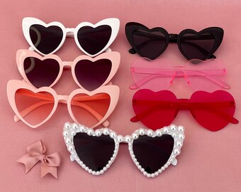 Hens Party Heart Sunglasses I Bachelorette Party Love Heart Sunglasses Bridesmaid Gift Bridal Shower Gift Bridesmaid Proposal