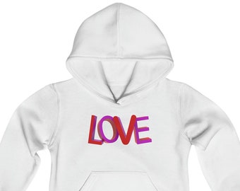 LOVE Youth Heavy Blend Hooded Sweatshirt