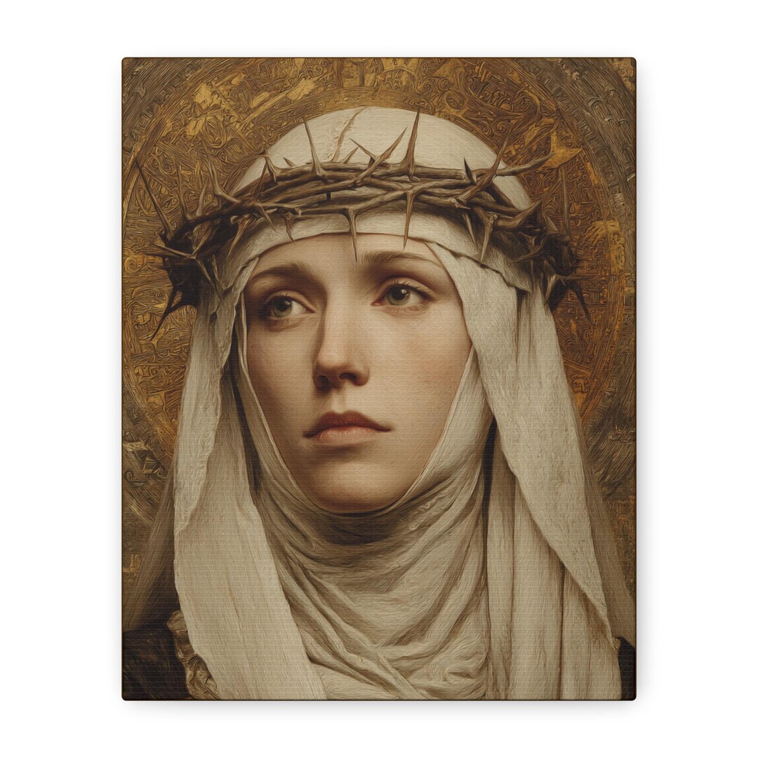 Saint Catherine of Siena Canvas - Etsy
