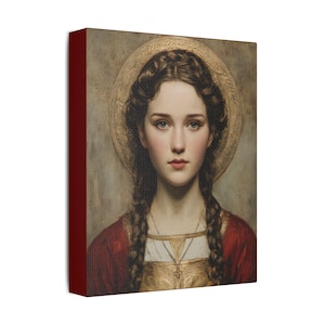 Saint Philomena Portrait, Catholic Artwork, Catholic Home Decor, Confirmation Gift, Catholic Gifts