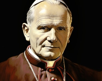 Ritratto di San Papa Giovanni Paolo II