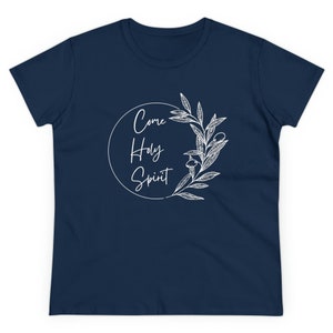 Come Holy Spirit Women&#39;s Midweight Cotton Tee