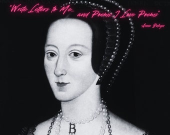 Anne Boleyn Art Print Featuring Quote and Biography