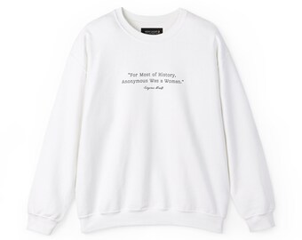 Virginia Woolf Sweatshirt- Unisex Heavy Blend™ Crewneck Sweatshirt