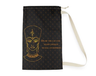 Cleopatra ,Laundry Bag, Women's History Queens, Featuring Eye of Horus