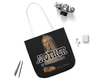 Margaret Beaufort- Canvas Tote Bag, 5-Color Strap Options - 3 sizes