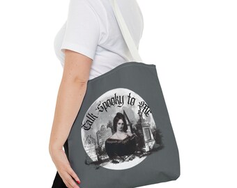 Mary Shelley - Talk Spooky to Me, Halloween Women's History, Feminist Tote Bag