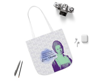 Queen  Charlotte, Women's History - Canvas Tote Bag, 5-Color Straps