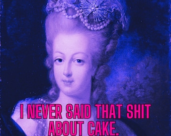 Marie Antoinette - "The Autograph" - Digital Art Print