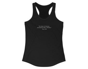 Virginia Woolf Quote - Feminist Women's Racerback Tank