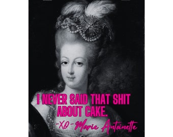 Marie Antoinette - "The Autograph"- Custom POP Version - Premium Matte Vertical Posters