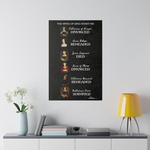 The Wives of Henry VIII - Matte Canvas