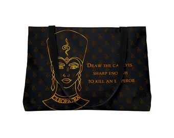 Cleopatra Womens History Weekender Tote Bag, Featuring Eye of Horus Print