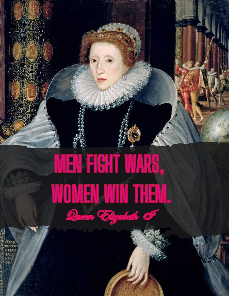 Queen Elizabeth I the Autograph 2 Digital Art Print Etsy