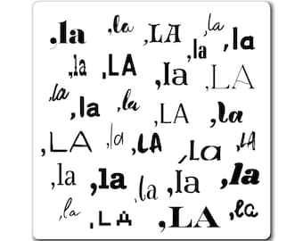 Kamala - ,LA , comma la, in multiple fonts custom print - the magnet, Kamala Harris for President