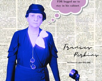 Frances Perkins - Women of History - Modern Fun History Digital Print