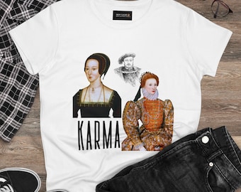 Karma for King Henry VIII - Tudor History -Cotton Slim-Fit Tee