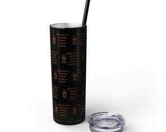 Cleopatra, Skinny Matte Tumbler, 20oz, Queens of History