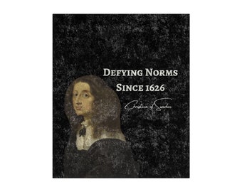 Christina of Sweden Blanket, Crushed Velvet, Women of History
