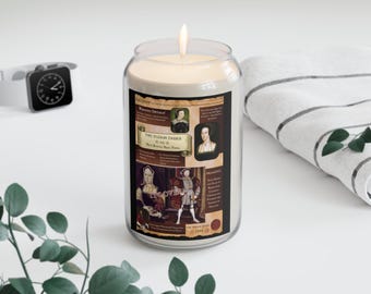 The Tudor Times- Featuring Anne Boleyn, King Henry VIII and Catherine of Aragon - Scented Candle, 13.75oz