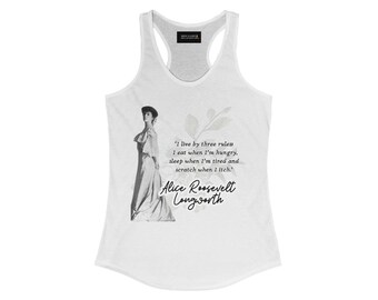 Alice Roosevelt, History Icon, Women's Ideal Racerback Tank