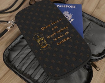 Cleopatra -Passport Wallet- Eye of Horus Print - Women's History