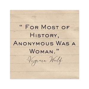 Virginia Woolf Quote - Square Stickers, Indoor\Outdoor