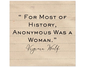 Virginia Woolf Quote - Square Stickers, Indoor\Outdoor