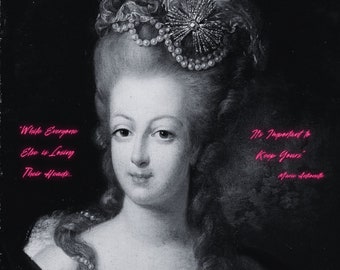 Marie Antoinette - Art Print with Quote and Modern Biography