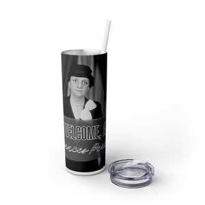 Frances Perkins - Frauen der Geschichte - Skinny Tumbler mit Strohhalm, 20oz