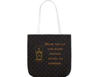 Cleopatra Tote Bag, Women of History, Eye of Horus Print