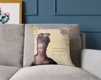 Marie Antoinette Has Some Thoughts -  Square Pillow