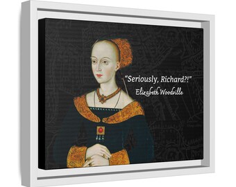 Elizabeth Woodville, The Autograph- Matte Canvas, Black Frame
