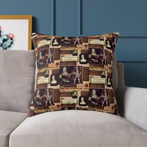 The Tudor Times - A Historical Tabloid- Square Pillow