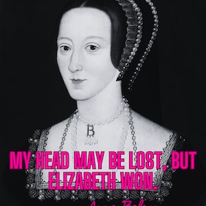 Anne Boleyn - The Autograph - POP version-  Digital Print