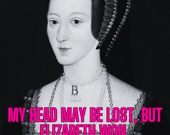 Anne Boleyn - The Autograph - POP version-  Digital Print