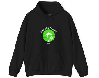 Operation Coconut - Kamala Makes History- Unisex Heavy Blend™ Hooded Sweatshirt, Vote Kamala Harris