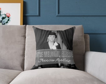 Frances Perkins - Women of History- Square Pillow