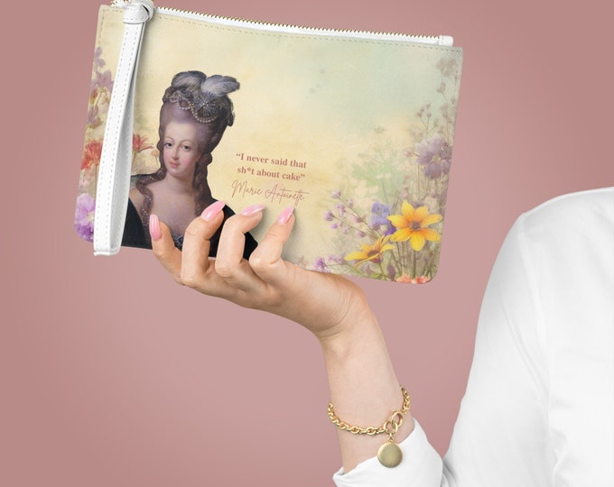 Featured listing image: Marie Antoinette Has Some Thoughts- Vegan Clutch Bag
