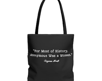 Virginia Woolf Feminist Tote Bag